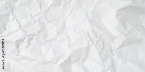 Sheet of paper white Empty cleaned crumpled as a background texture of a surface. White crumpled paper texture background.