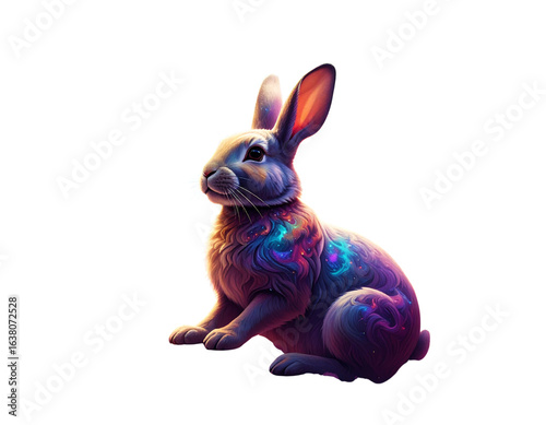 easter bunny with easter egg