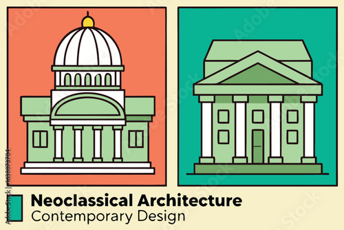 National Congress of a country Vector illustration in flat design.