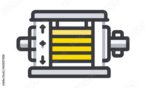 Industrial machine graphic design