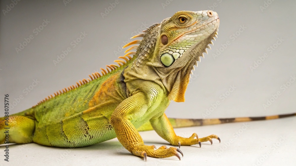 Obraz premium Iguana on studio background