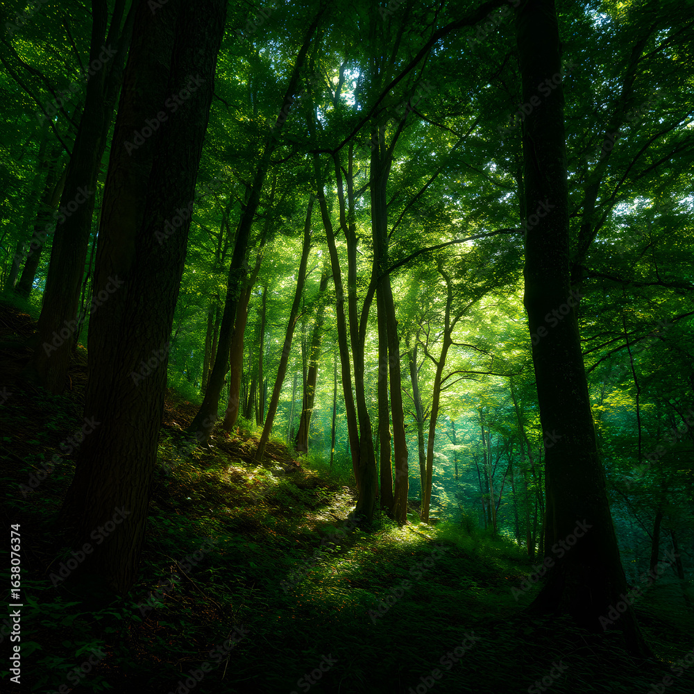 Fototapeta premium Deep Green Forest