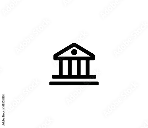Simple building icon graphic