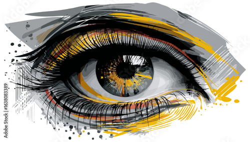 Abstract eye graphic design