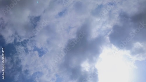 clouds in the sky are moving time lapse 