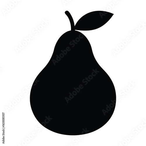 pear on white background