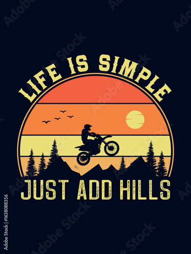 Outdoor retro vintage hiking t-shirt design