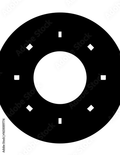 Lucid origin settings silhouette black vector icon style