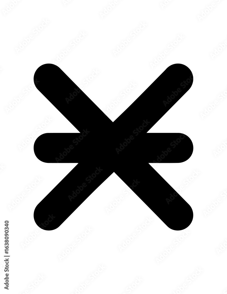 Fototapeta premium Simple black silhouette icon set with vivid color accents