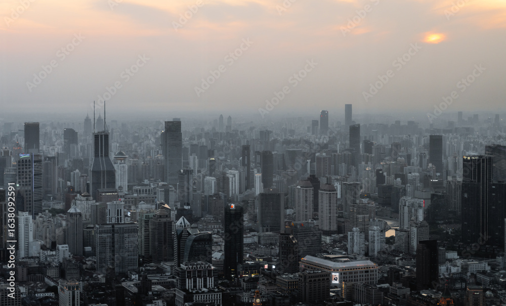 Fototapeta premium Shanghai, industrial city of the People's Republic of China