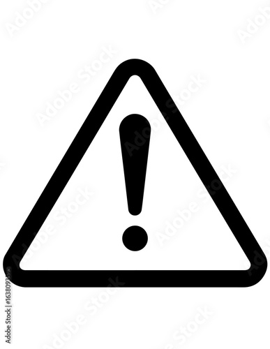Lucid origin warning silhouette black vector icon