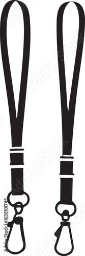 Illustration of modern identification badges designed for corporate branding and professional presentations