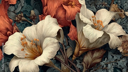 A lush and serene garden filled with delicate colorful flowers in soft pastel shades creating a harmonious and visually appealing composition