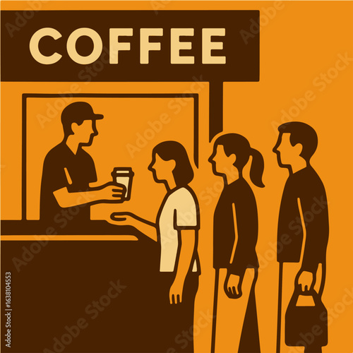 illustration coffee kiosk vector minimalism
Vector illustration minimalism