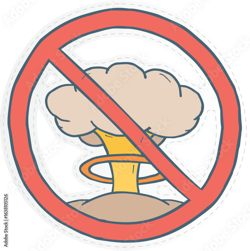 a universally recognized symbol advocating for peace and against military conflict. 