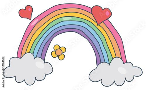 Rainbow colors LGBTQ+ Pride 