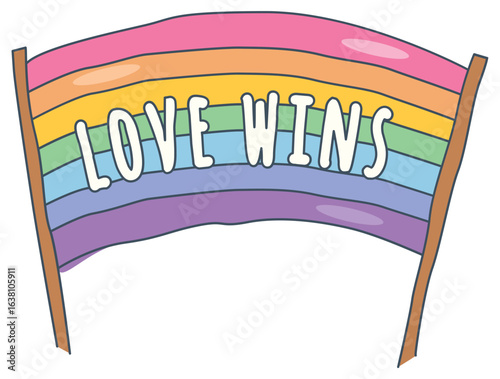Rainbow colors LGBTQ+ Pride 