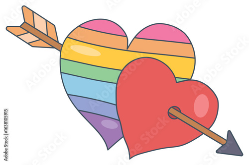 Rainbow colors LGBTQ+ Pride 