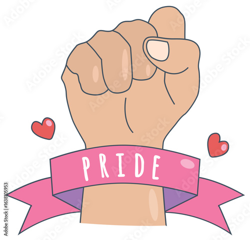 Rainbow colors LGBTQ+ Pride 