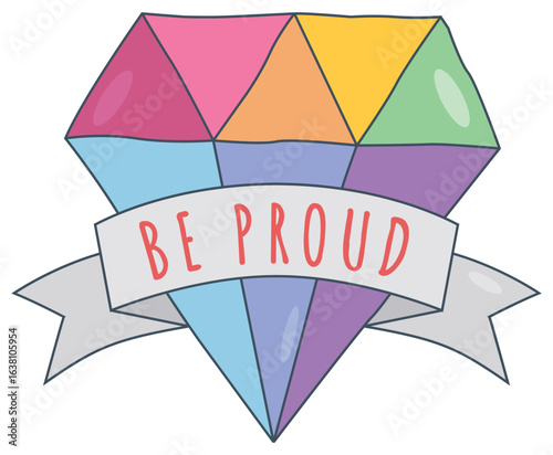 Rainbow colors LGBTQ+ Pride 