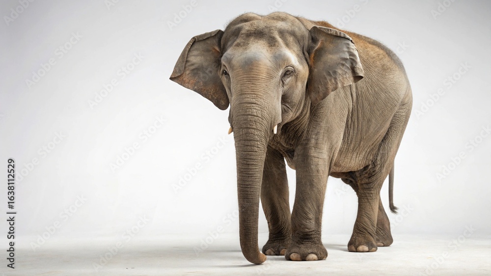 Obraz premium Indian Elephant on studio background