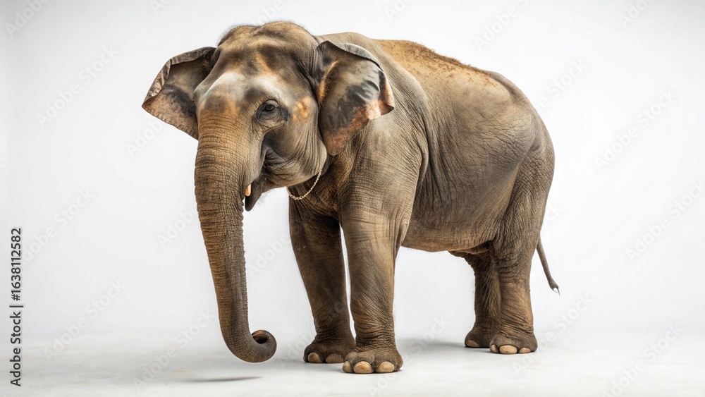 Obraz premium Indian Elephant on studio background