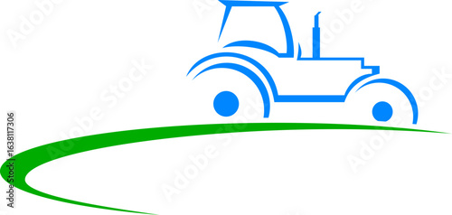 Tractor Logo Vector Icon Design