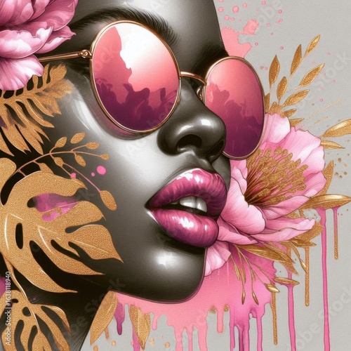 Beautiful black woman