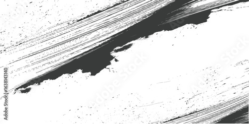 Black ink style of splashes, grunge paint Brush strokes element, black ink brush points,Dirty artistic grunge,eps8