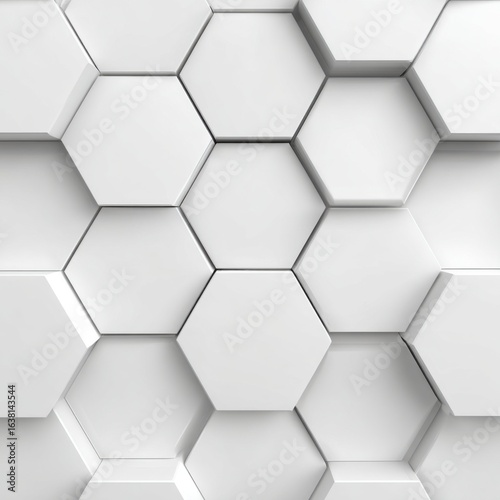 white hexagonal geometric pattern