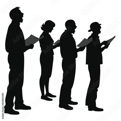 People Singing in Choir