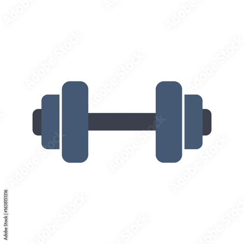 Dumbbell vector illustration fitness equipment weightlifting gear gym accessory strength training icon isolated eps graphic