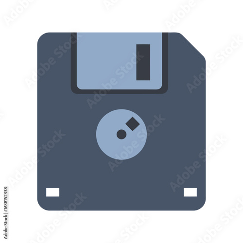 Retro floppy disk vector illustration vintage storage media computer data icon 90s technology graphic