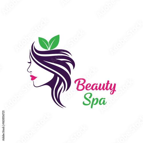 Beauty salon vector illustration template.