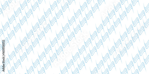 Waves seamless pattern. Abstract curve lines repeat tiling background. Rhythmic waves pattern. Modern geometric curve line seamless pattern.eps.10