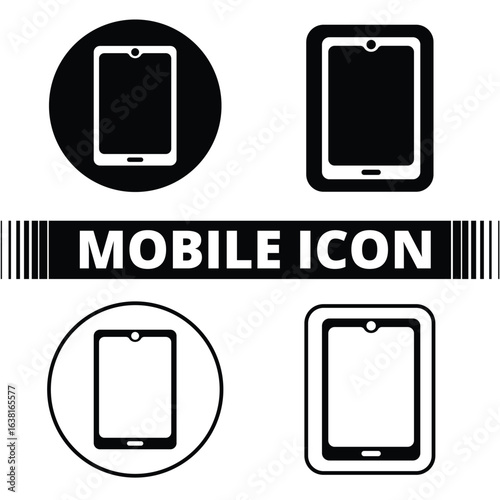 Mobile Icon | Smartphone Symbol for Digital Interfaces