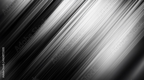 Abstract black and white diagonal lines background with subtle movement effect for presentations
