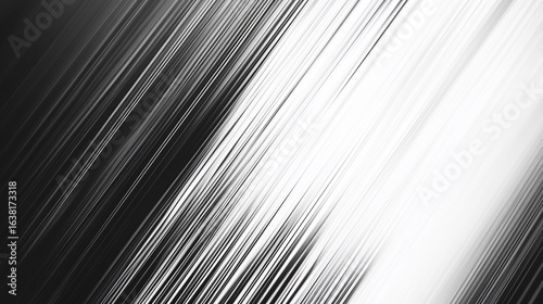 Minimalist black and white abstract background with diagonal lines for modern designs