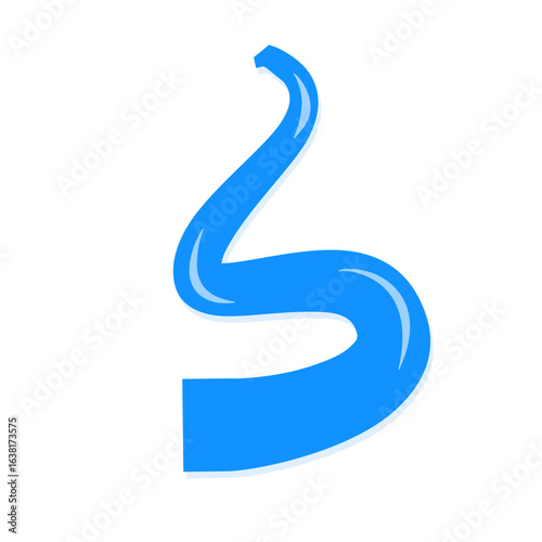 Meandering river beds 