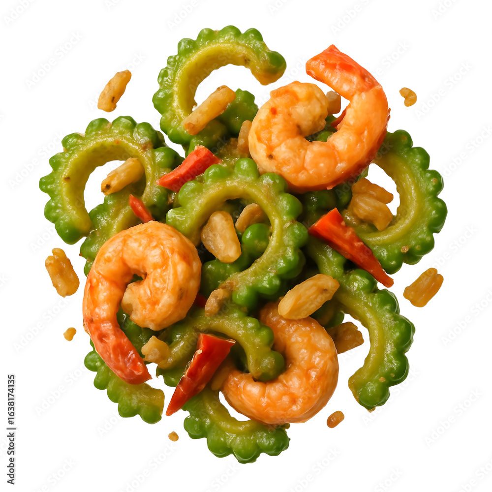 Stir-Fried Bitter Melon with Shrimp Stir-Fried Bitter Melon with Shrimp