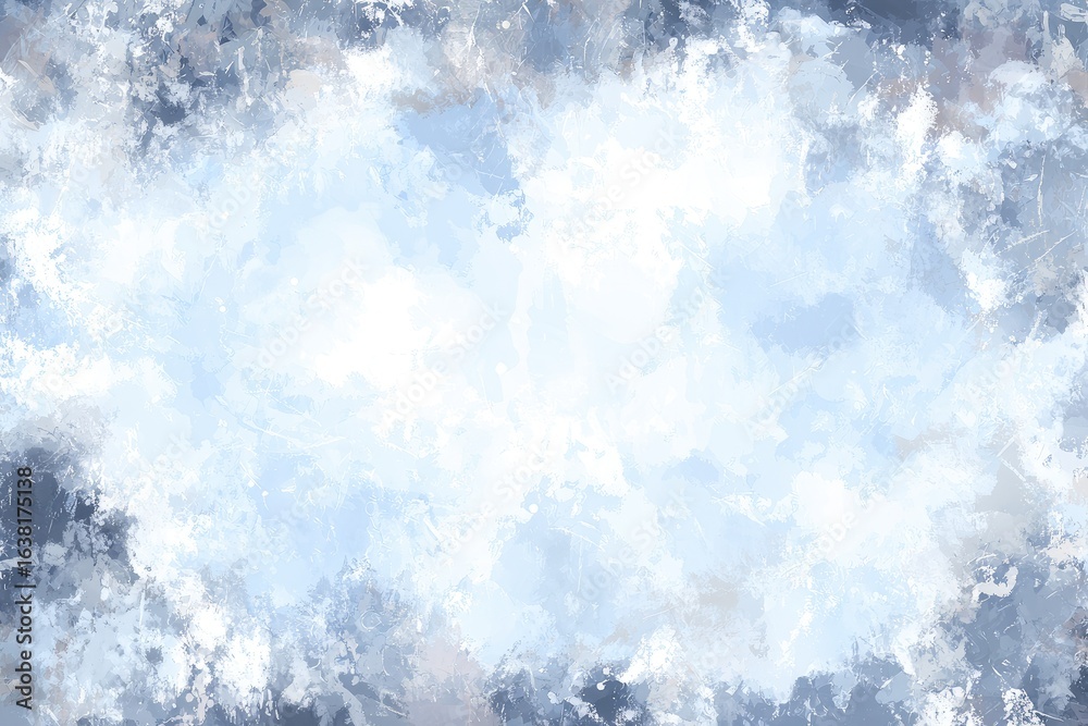 Fototapeta premium Light-blue, textured abstract background with mottled, painted effect