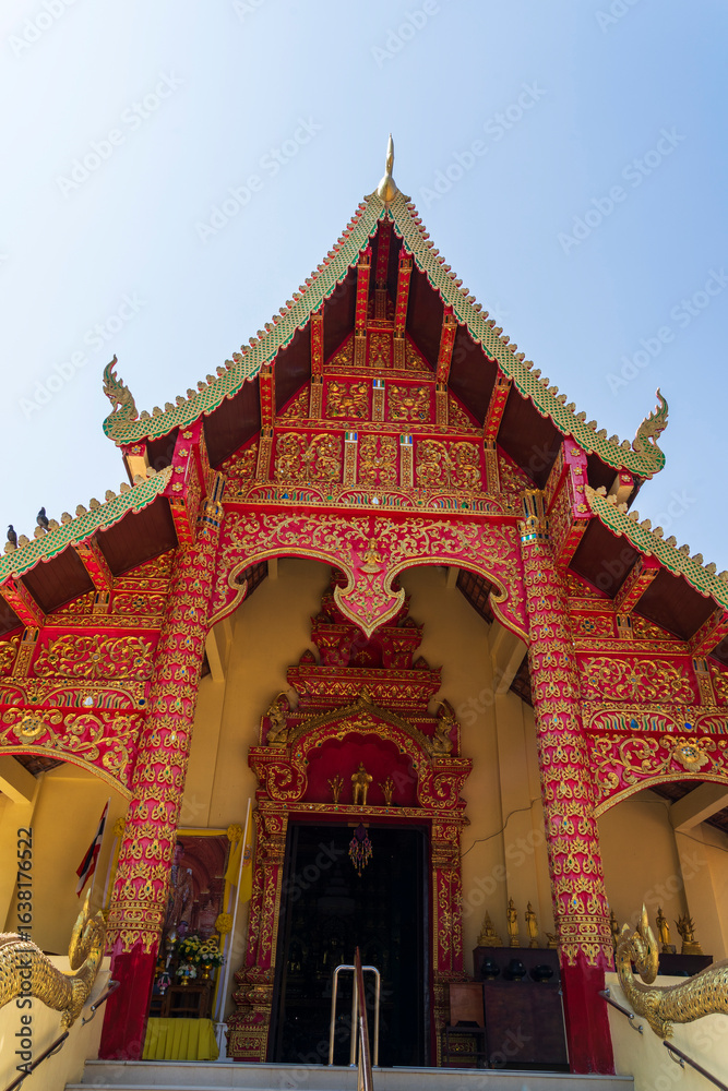 Naklejka premium Wat Phra That Doi Chom Thong in Chiang Rai