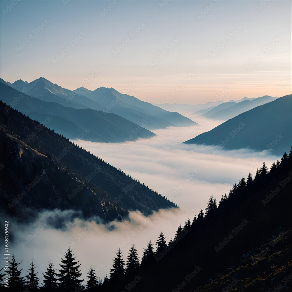 Obraz premium photography, landscape, mountains, clouds, beautiful scenery, sunset, sunrise, gradient, mountains, beautiful scenery, landscape photography, professional photography, sun, sky, blue sky, travel, moun