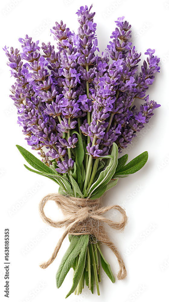 Fototapeta premium lavender flowers isolated on white