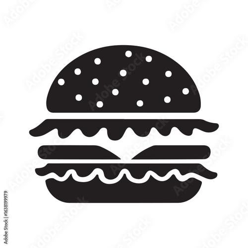 hamburger vector illustration. vector EPS 10.