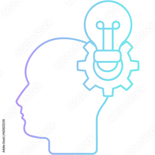 Gradient Creative Thinking Icon
