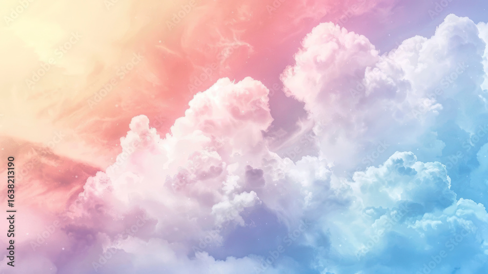 Fototapeta premium Pastel Sky & Mountain Landscape