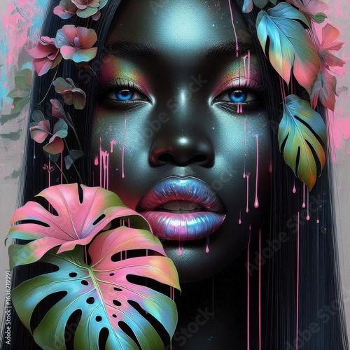 Beautiful woman art