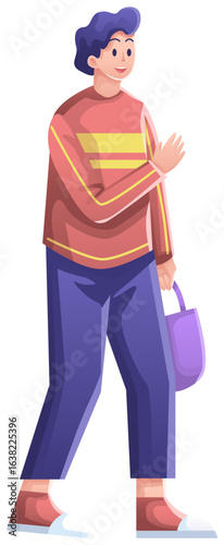Man carrying Shopping Bag