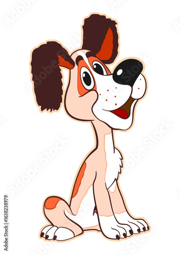 Cartoon character kind cute dog